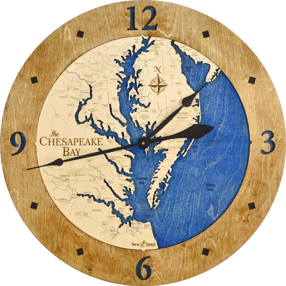 Nautical Chart Clocks