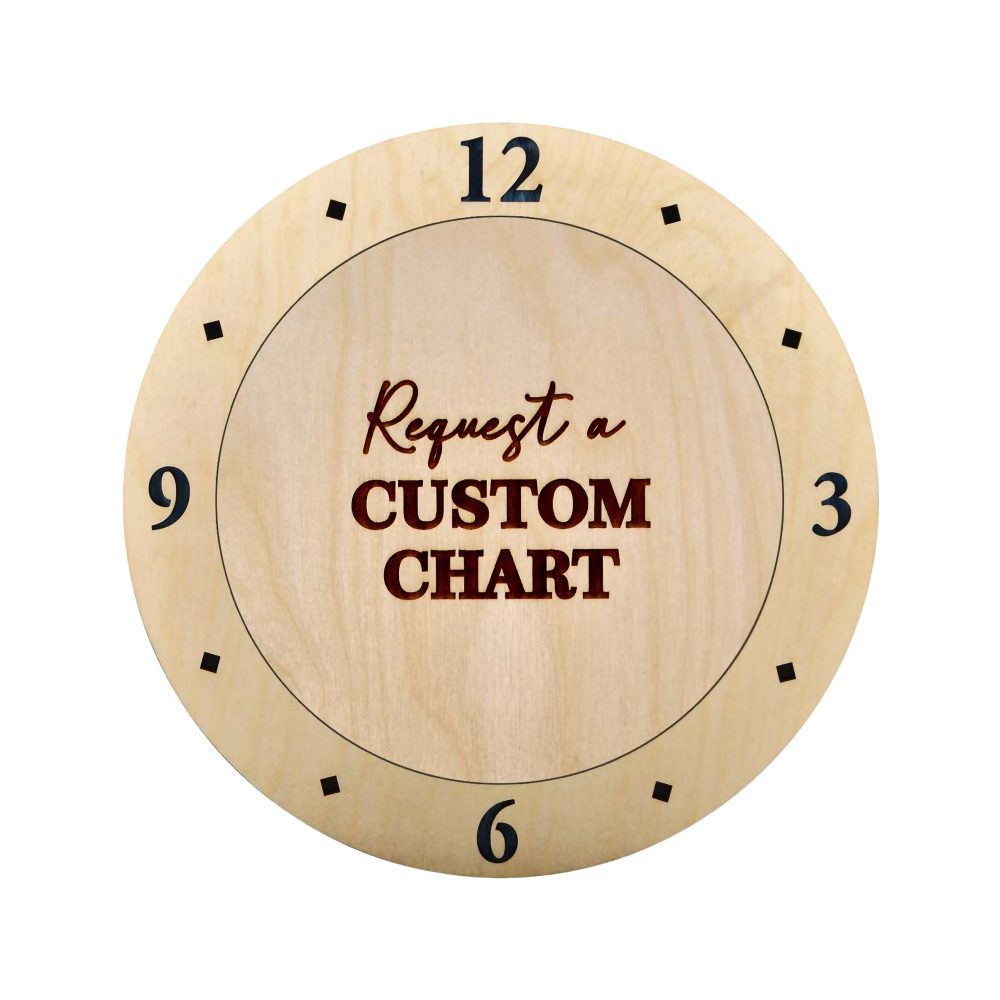 Request a Custom Chart Coastal Clock Birch Accent