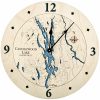Candlewood Lake Nautical Clock Birch Accent with Deep Blue Water Product Shot