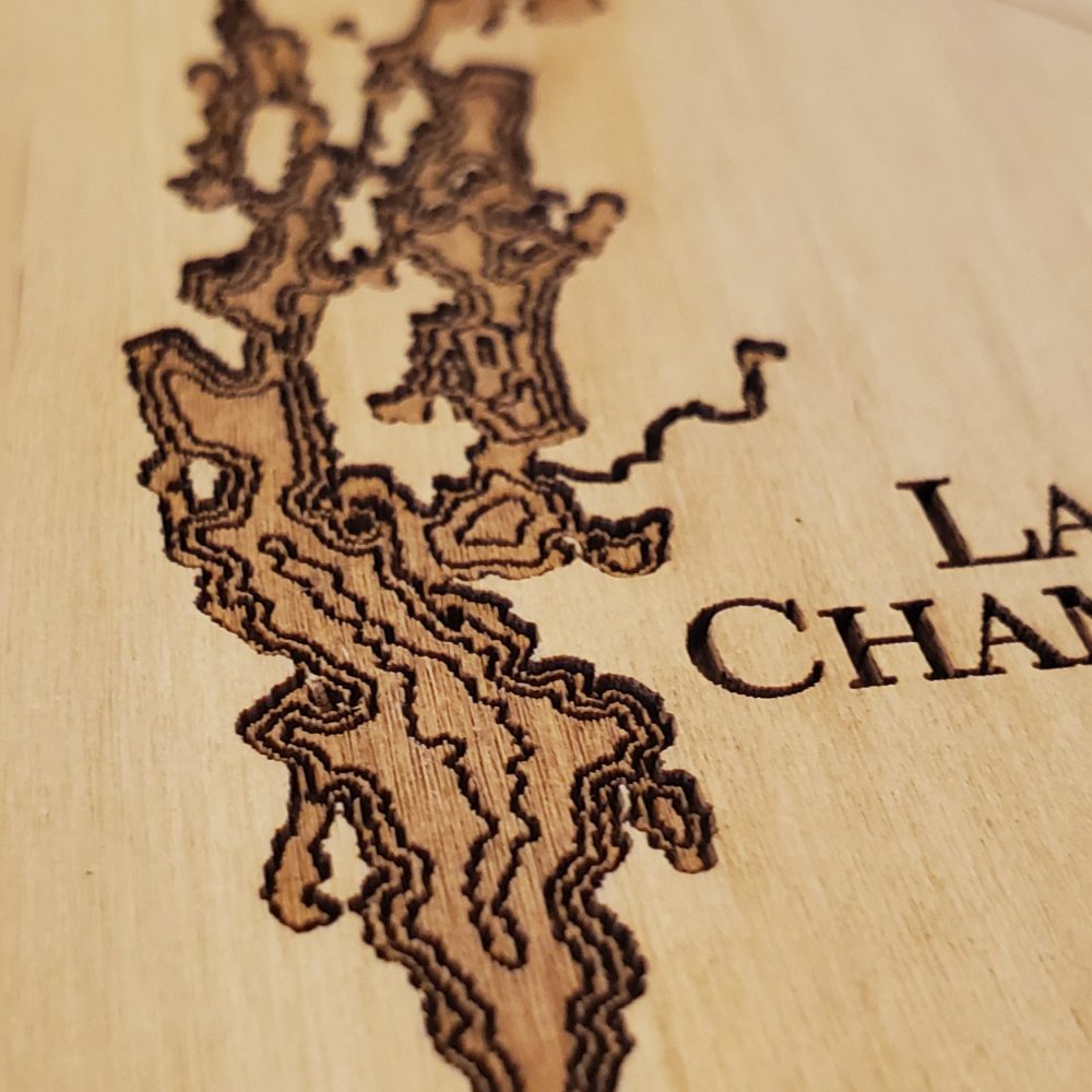 Lake Champlain Engraved Nautical Ornament Detail Shot 1