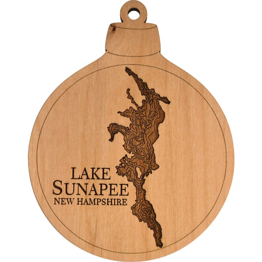 Lake Sunapee Engraved Nautical Ornament
