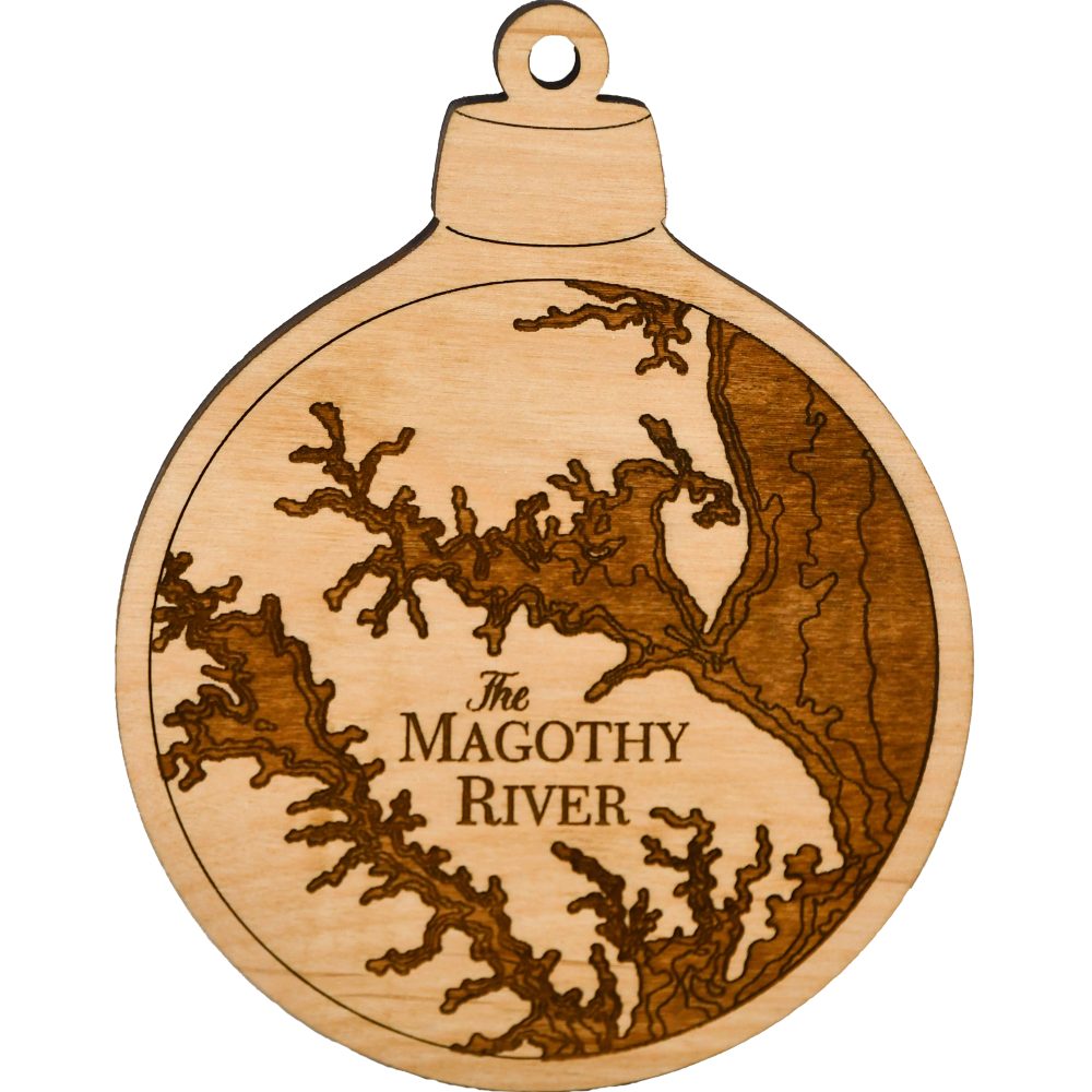 Magothy River Engraved Nautical Ornament