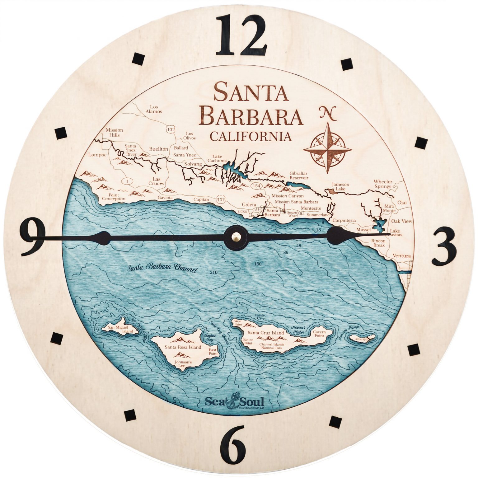 Sea and Soul Charts Outer Banks Tide Clock - Sea and Soul Charts