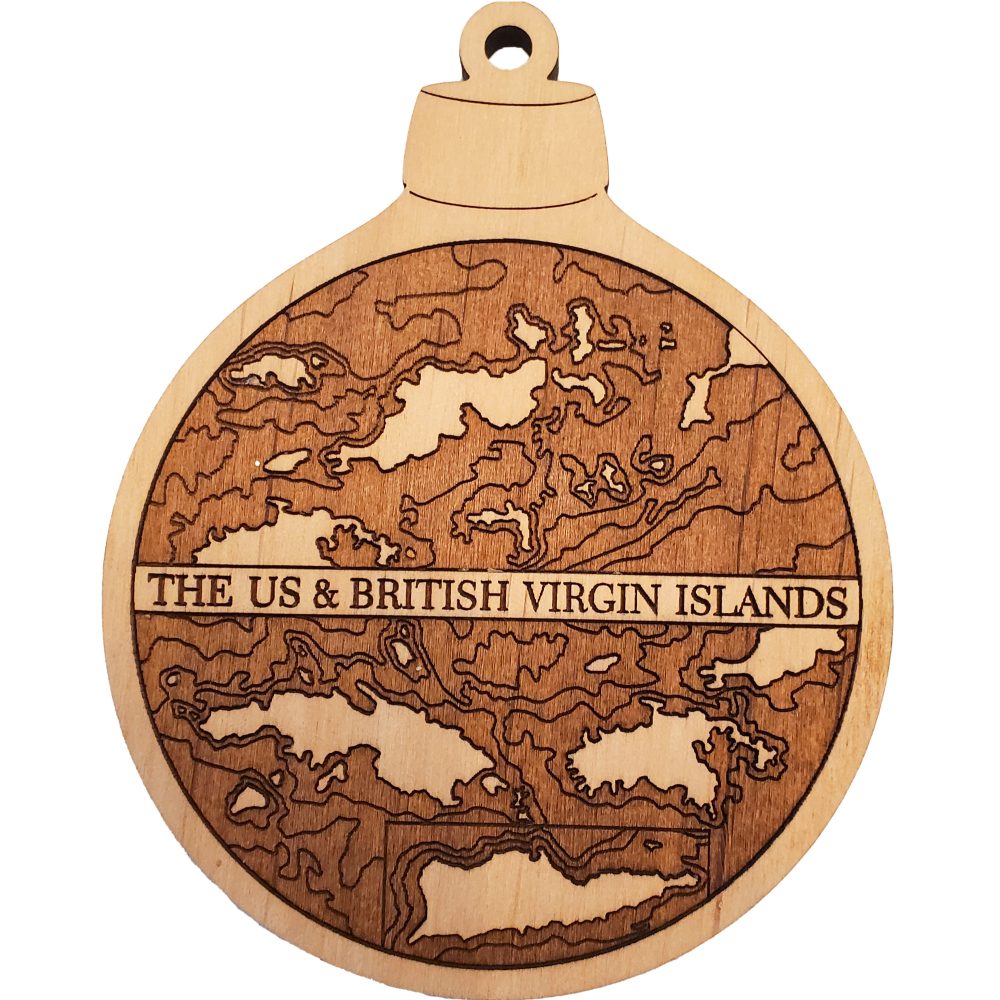 Virgin Islands Engraved Nautical Ornament