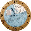 Florida Keys Nautical Clock Americana Accent with Blue Green Water Product Shot