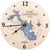 Lake Livingston Nautical Clock Birch Accent with Deep Blue Water Product Shot