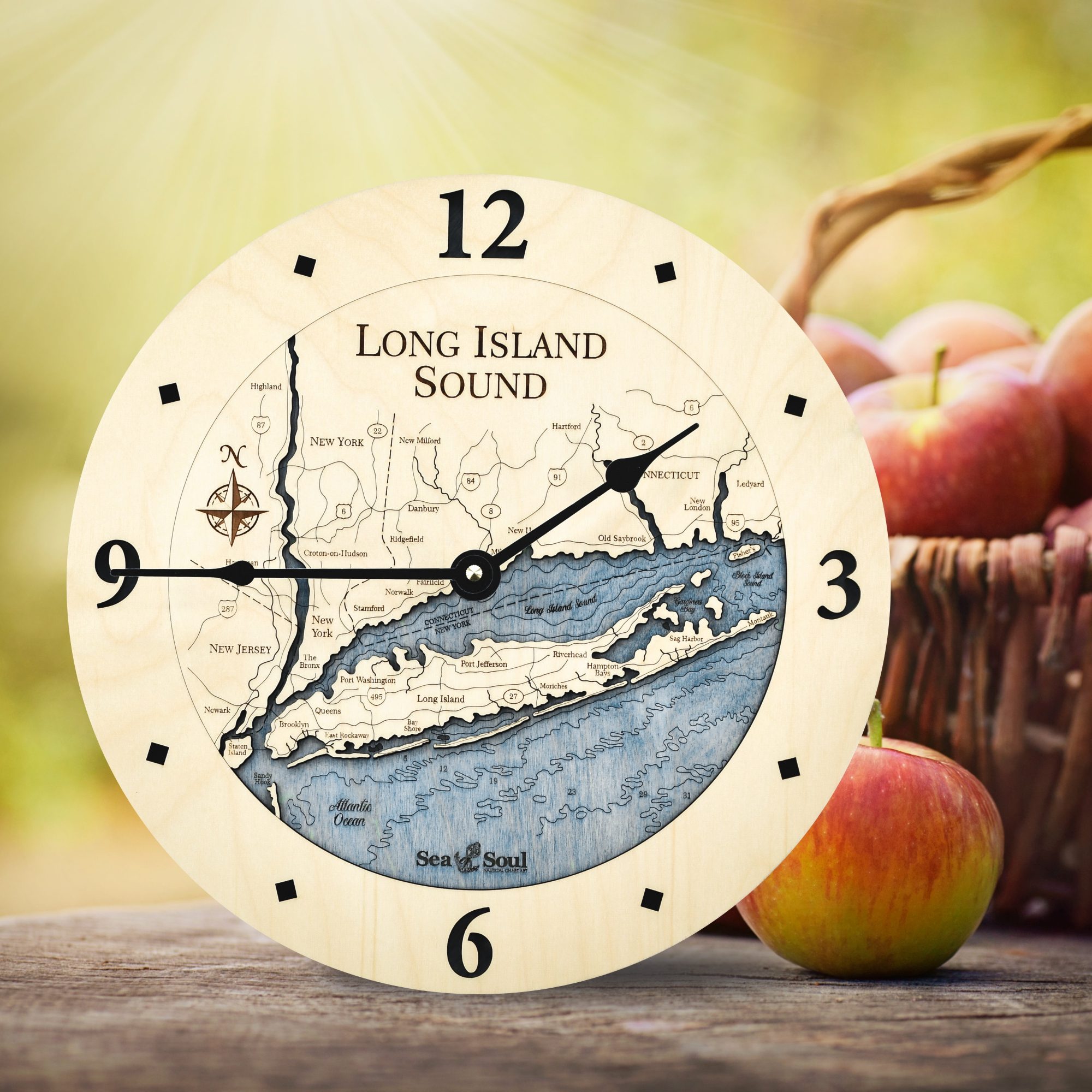 Long Island Sound Clock all birch in use