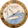 Long Island Sound Nautical Clock Americana Accent with Deep Blue Water Product Shot