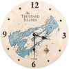 Thousand Islands Nautical Clock Birch Accent with Blue Green Water Product Shot