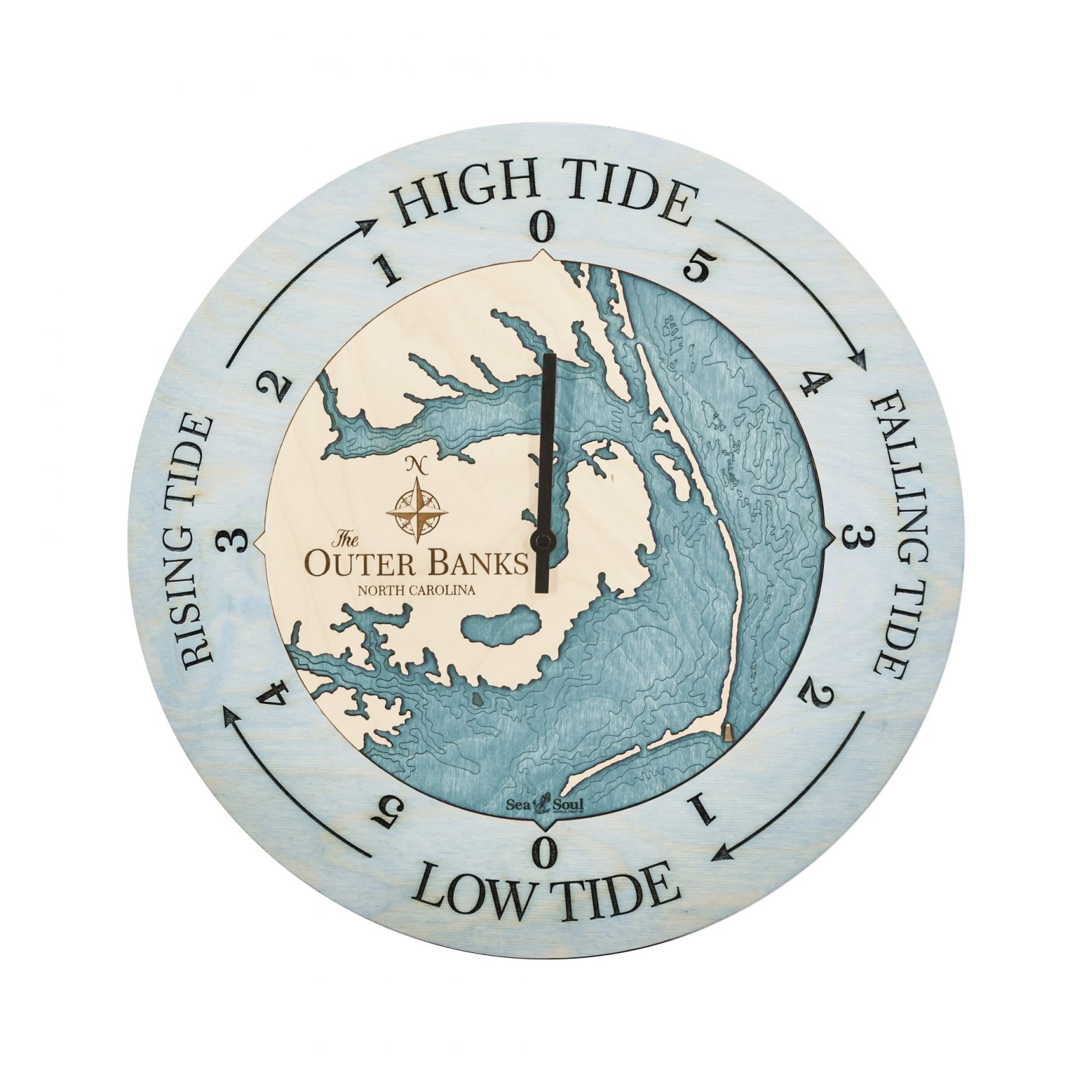 Outer Banks Tide Clock Sea and Soul Charts