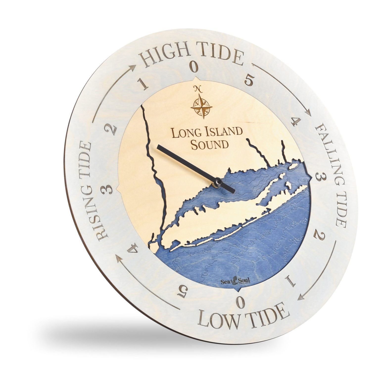 Wood Map Tide Clock Build Your Own Sea and Soul Charts