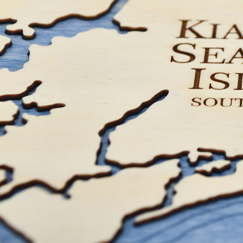 Kiawah & Seabrook Islands Tide Clock with Deep Blue Water Detail Shot 3