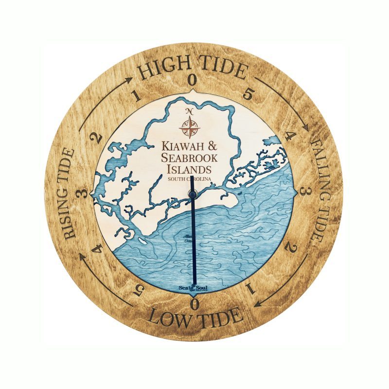 Kiawah Island Tide Clock Sea and Soul Charts