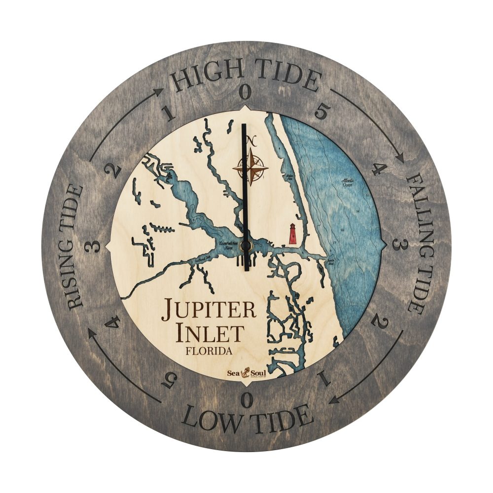 Jupiter Inlet Tide Clock Driftwood