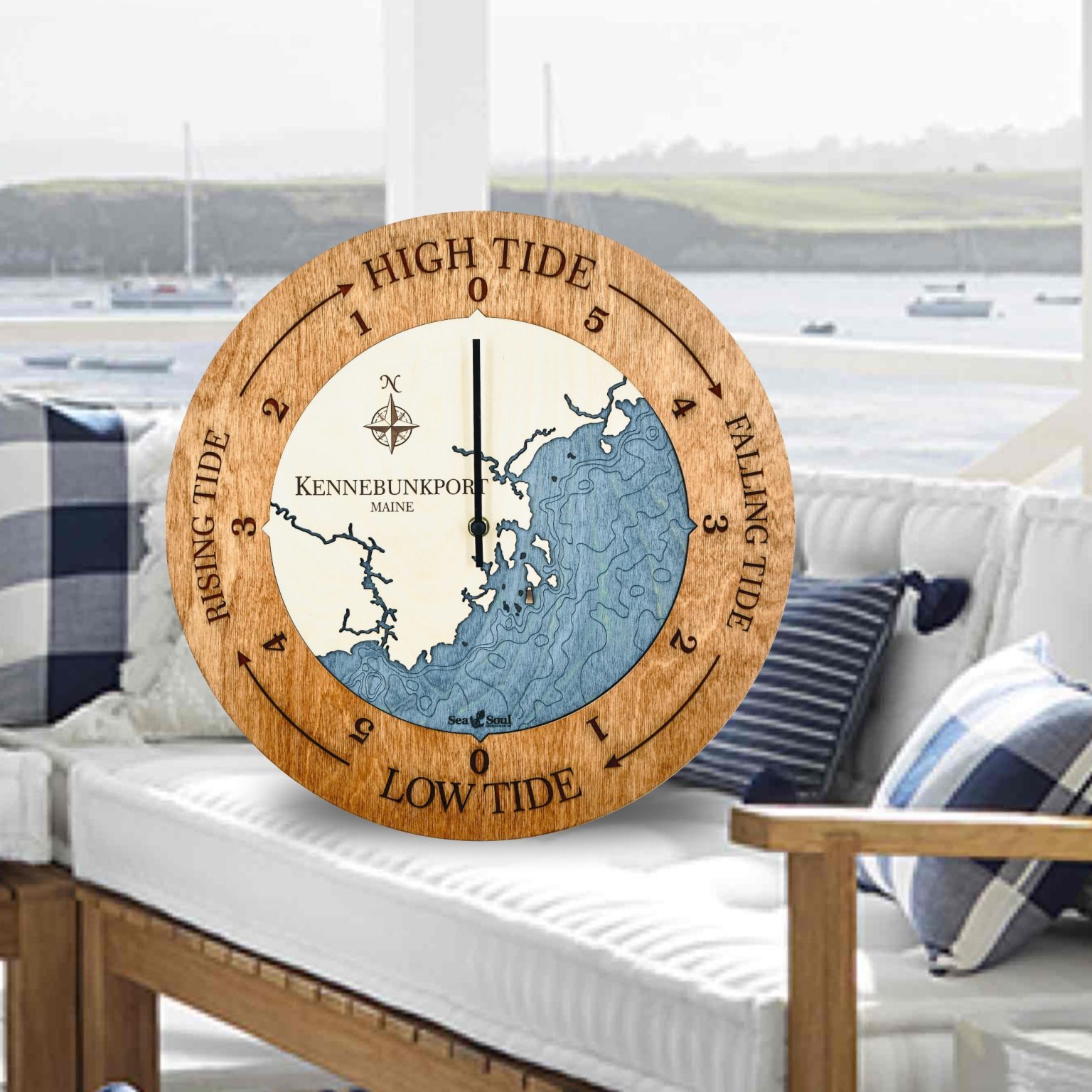 Kennebunkport Maine Tide Clock Sea and Soul Charts