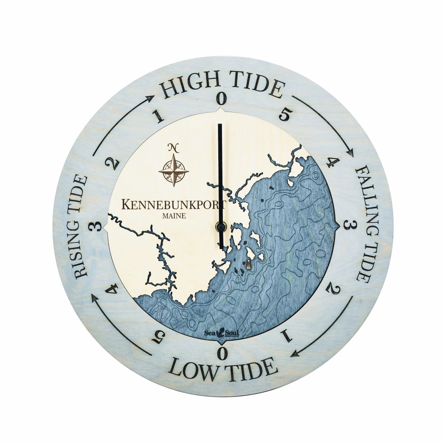 Kennebunkport Maine Tide Clock Sea and Soul Charts