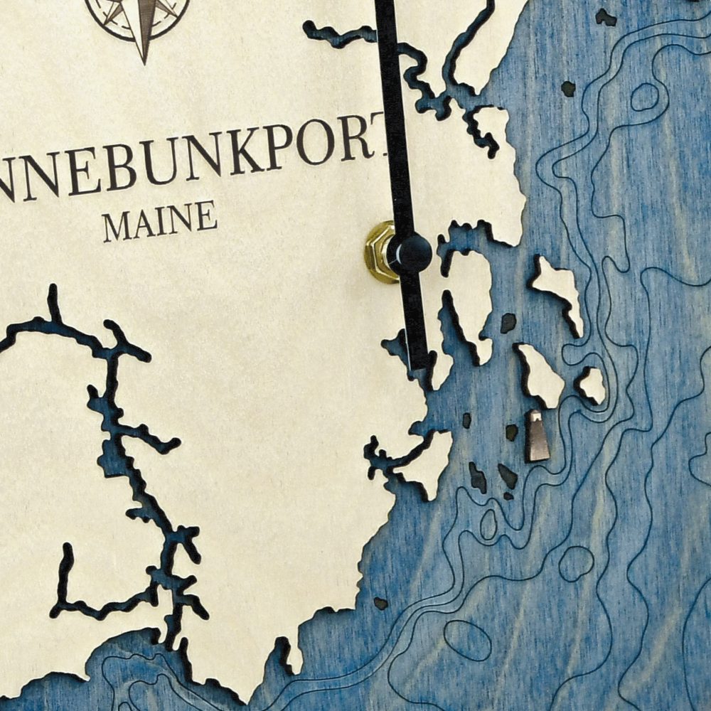 Kennebunkport Maine Tide Clock detail