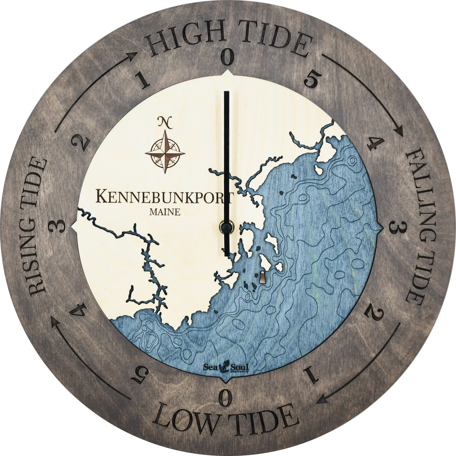 Kennebunkport Maine Tide Clock Sea and Soul Charts