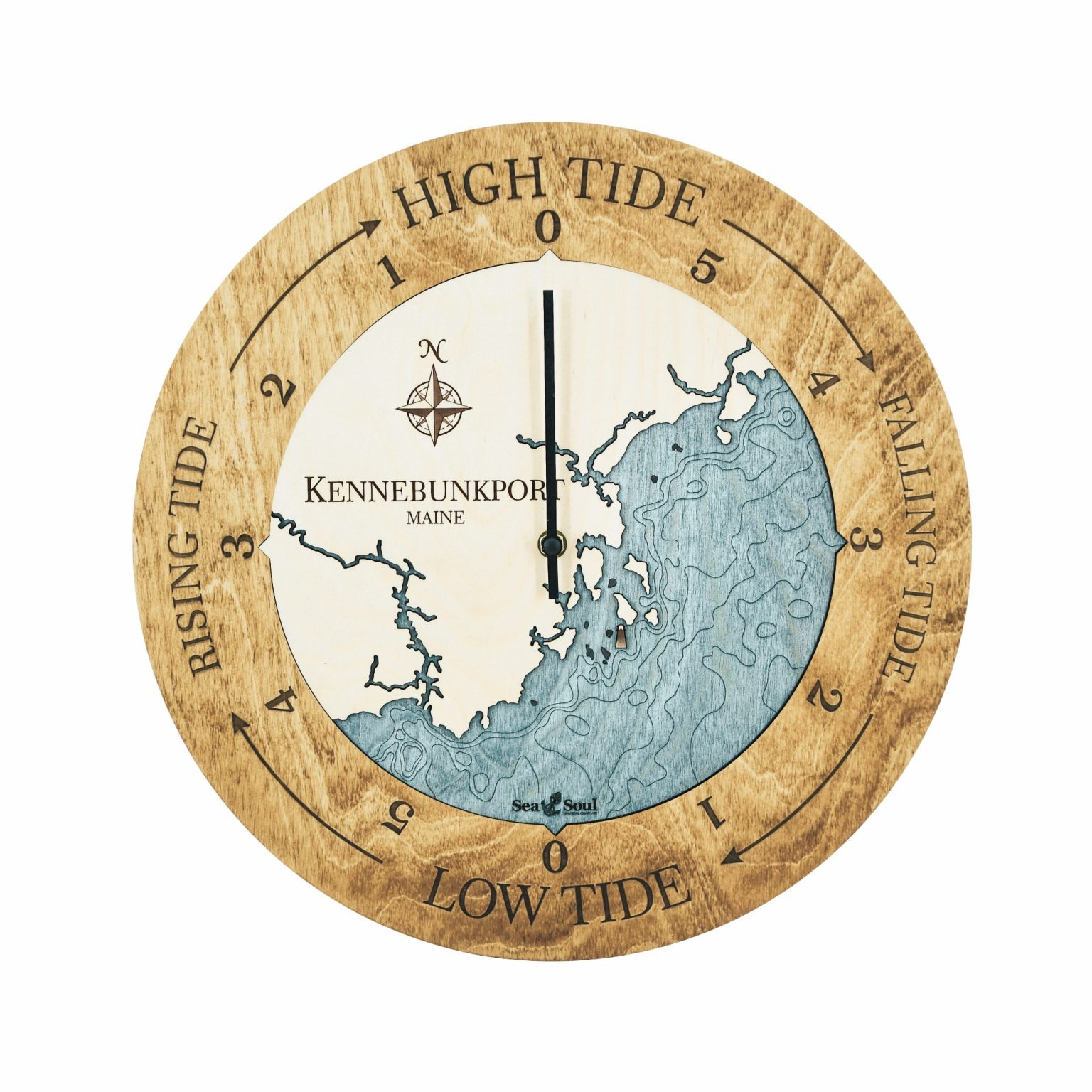 Kennebunkport Maine Tide Clock Sea and Soul Charts