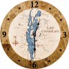 Lake Champlain Nautical Clock Americana Accent with Deep Blue Water Product Shot
