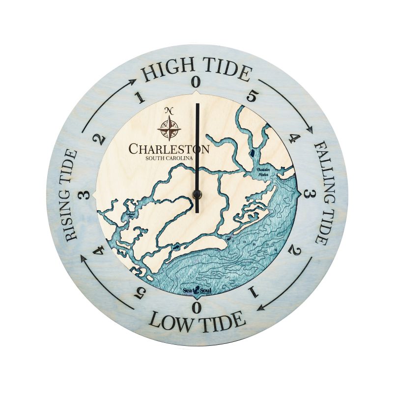 Charleston South Carolina Tide Clock Sea and Soul Charts