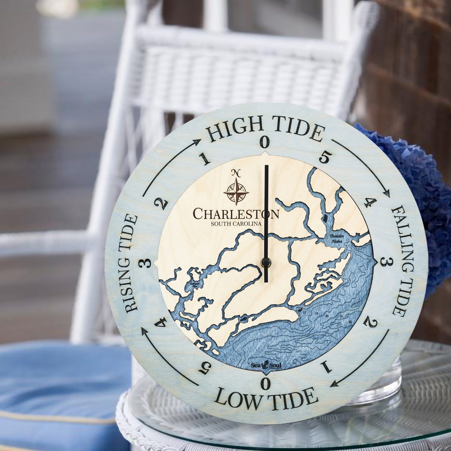 Charleston South Carolina Tide Clock - Sea and Soul Charts