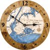 New York Harbor Nautical Clock Americana Accent with Deep Blue Water Product Shot
