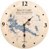 Balch Lake Nautical Clock Birch Accent with Deep Blue Water Product Shot