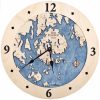 Bar Harbor Nautical Clock Birch Accent Accent with Deep Blue Water Product Shot