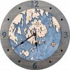 Bar Harbor Nautical Clock Driftwood Accent with Deep Blue Water Product Shot