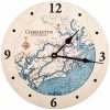 Charleston Nautical Clock Birch Accent with Blue Green Water Product Shot