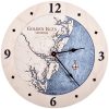 Golden Isles Nautical Clock Birch Accent with Deep Blue Water Product Shot
