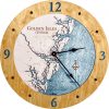 Golden Isles Nautical Clock Honey Accent with Blue Green Water Product Shot