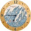 Harpswell Nautical Clock Honey Accent with Blue Green Water Product Shot