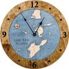 Lake Erie Nautical Clock Americana Accent with Deep Blue Water Product Shot