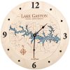 Lake Gaston Nautical Clock Birch Accent with Blue Green Water Product Shot
