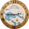 Great East Lake Nautical Clock Americana Accent with Blue Green Water Product Shot