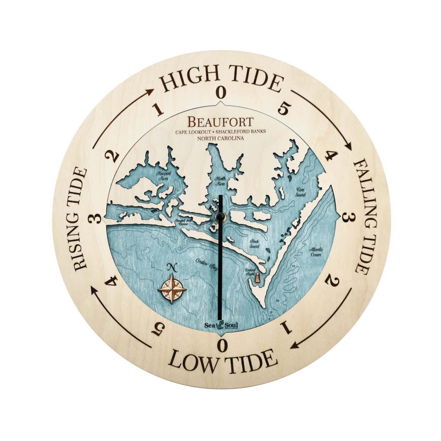 Beaufort North Carolina Tide Clock Sea and Soul Charts