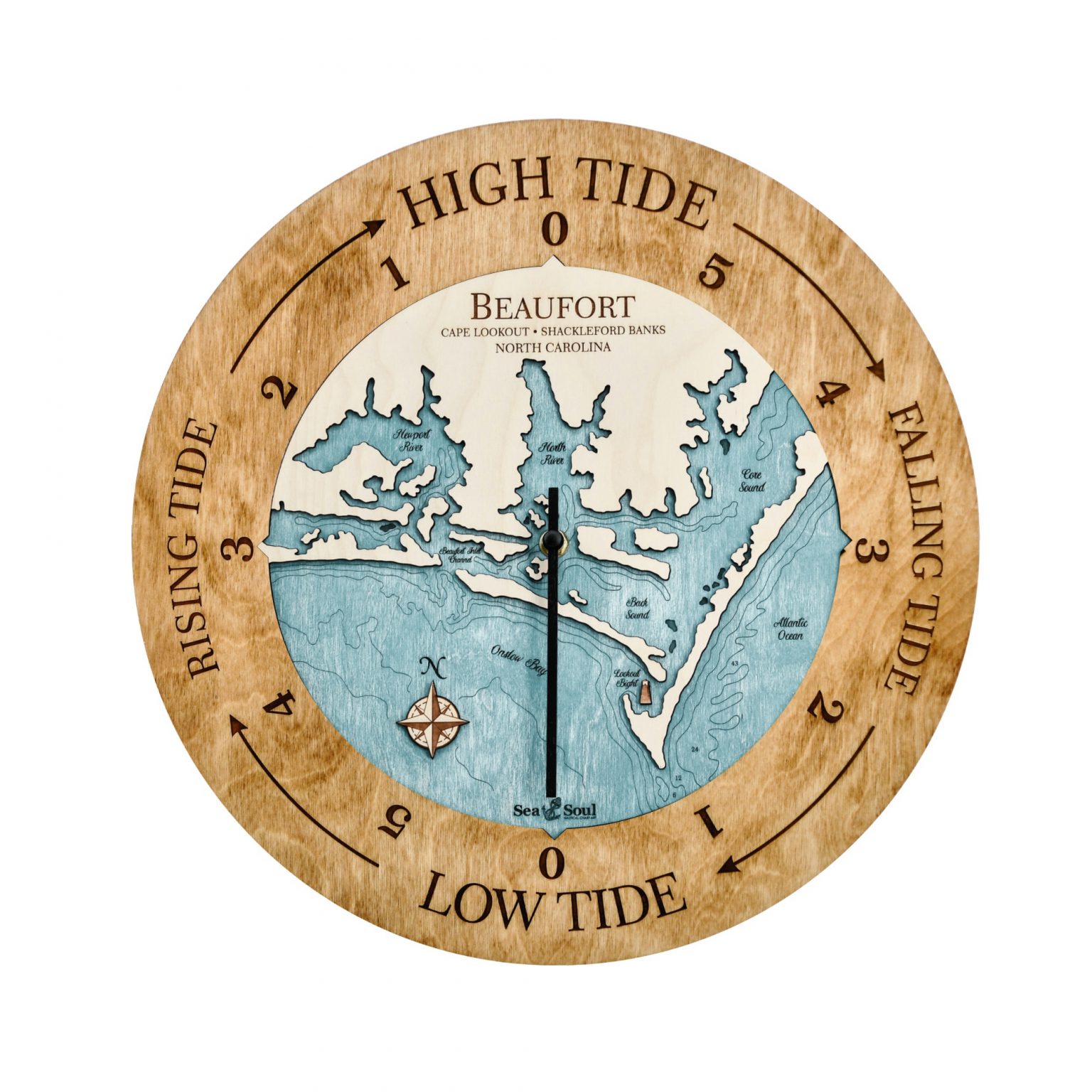 Beaufort North Carolina Tide Clock Sea and Soul Charts