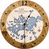 Lake Minnetonka Nautical Clock Americana Accent with Deep Blue Water Product Shot