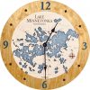 Lake Minnetonka Nautical Clock Honey Accent with Deep Blue Water Product Shot