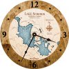 Lake Sokokis Nautical Clock Americana Accent with Blue Green Water Product Shot