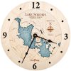 Lake Sokokis Nautical Clock Birch Accent with Blue Green Water Product Shot