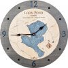 Loon Pond Nautical Clock Driftwood Accent with Deep Blue Water Product Shot