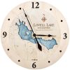 Lovell Lake Nautical Clock Birch Accent with Blue Green Water Product Shot