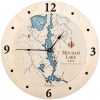 Mousam Lake Nautical Clock Birch Accent with Blue Green Water Product Shot