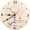 Washington DC Nautical Clock Birch Accent with Deep Blue Water Product Shot
