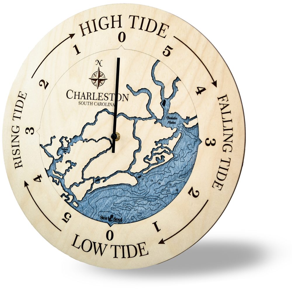 South Carolina Coast Tide Clock - Charleston Angle