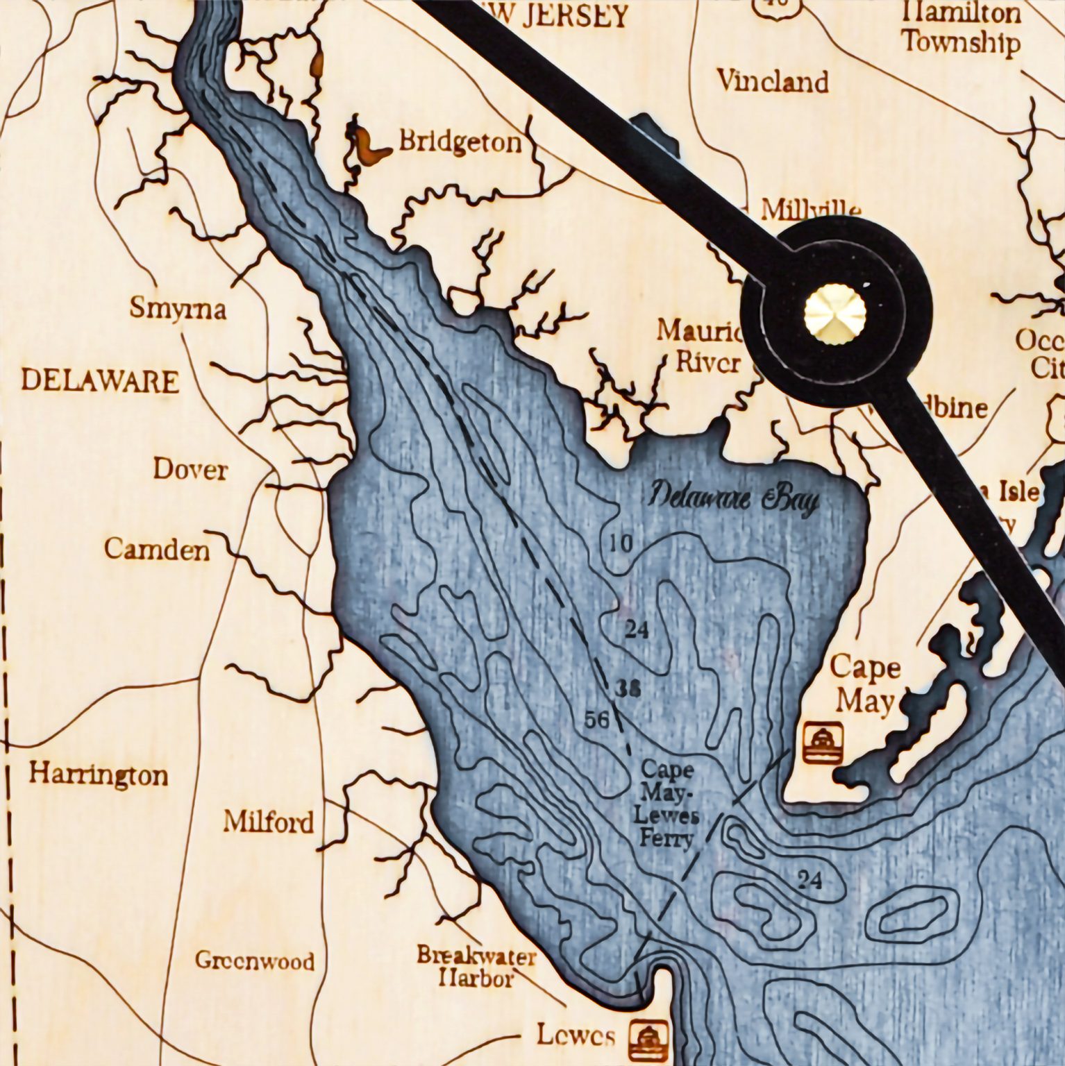 Delaware Bay Nautical Clock Birch Db Detail 02 1534x1536 
