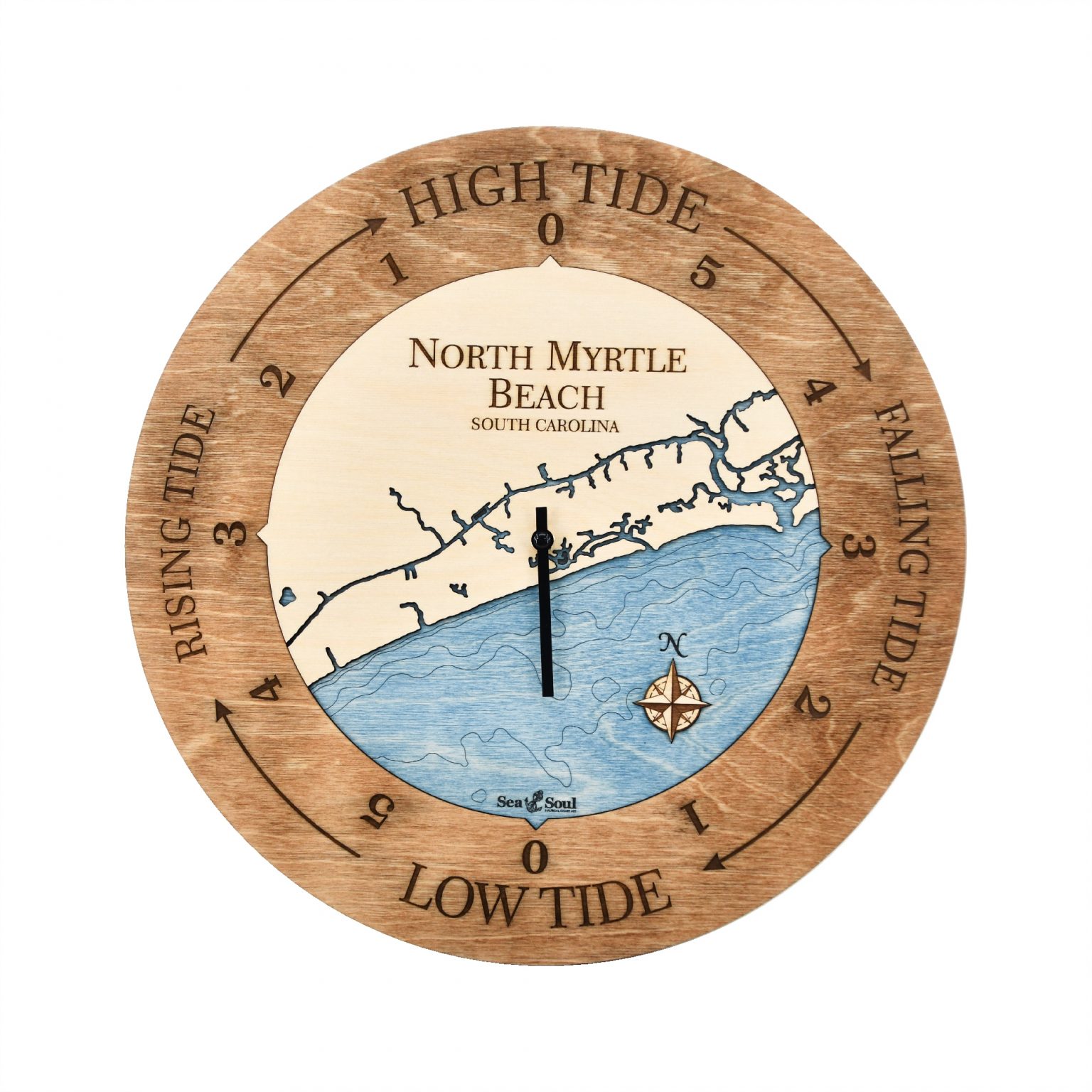 South Carolina Coast Tide Clock